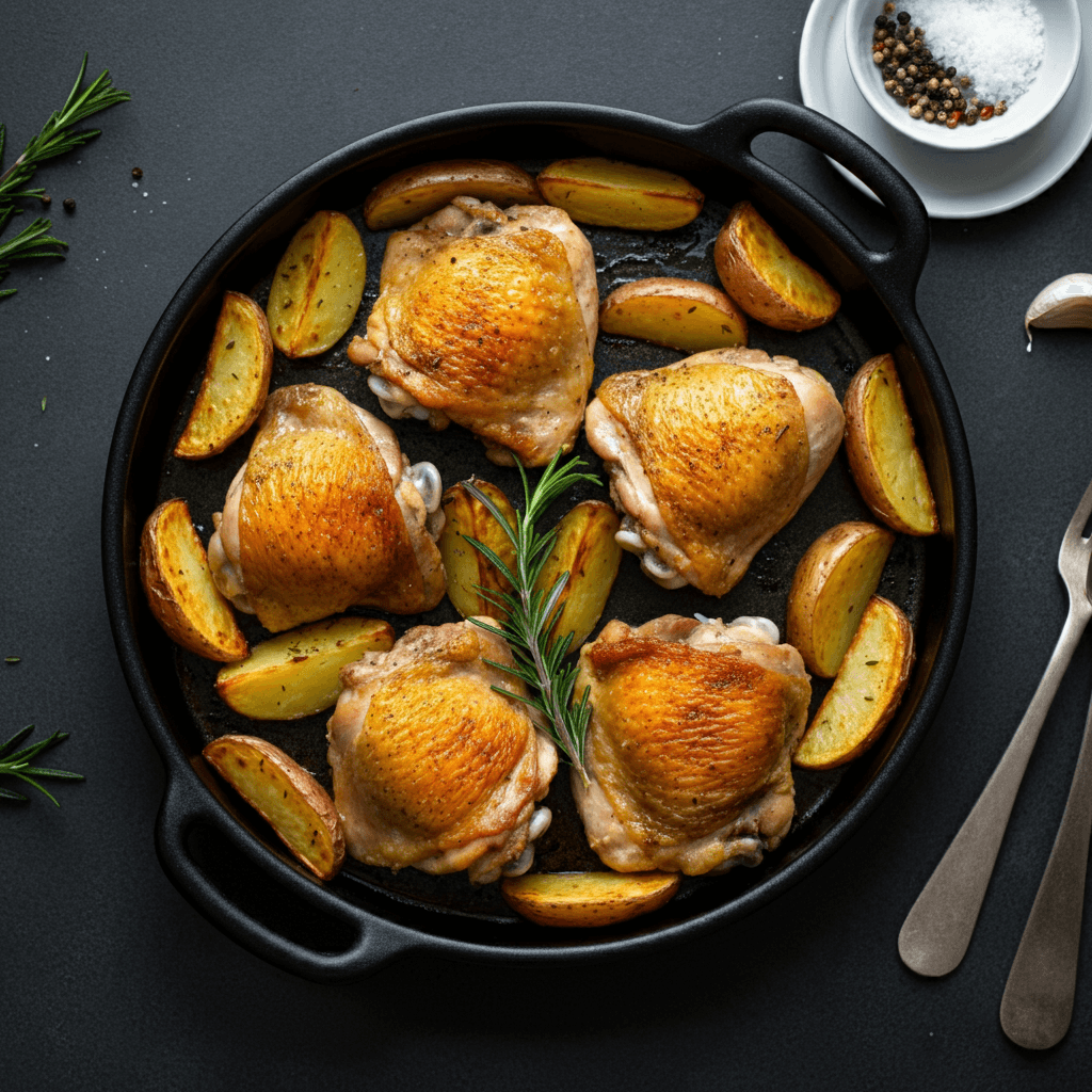 Herb-Roasted Chicken and Potatoes