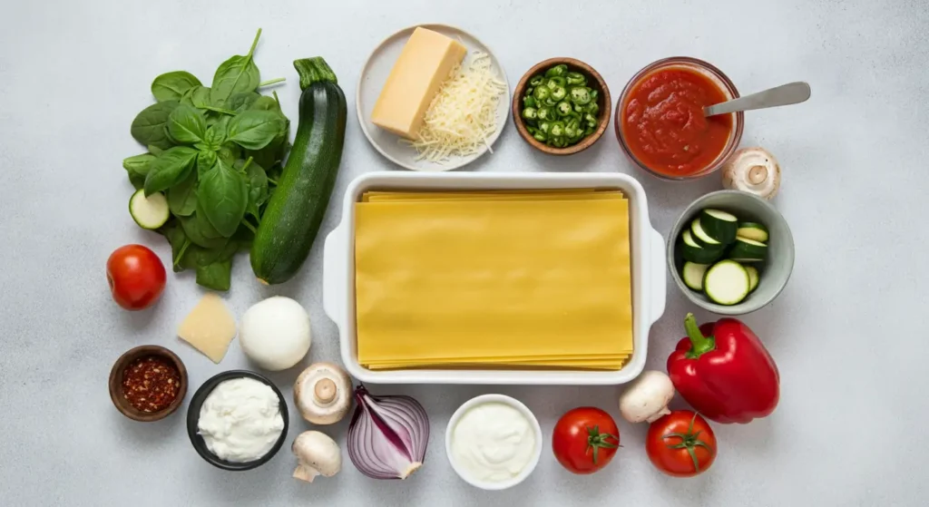 Ingredient Vegetarian Lasagna