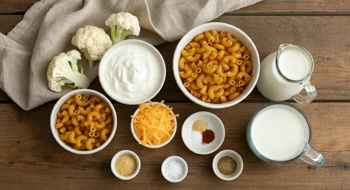 healthy mac and cheese Ingredients